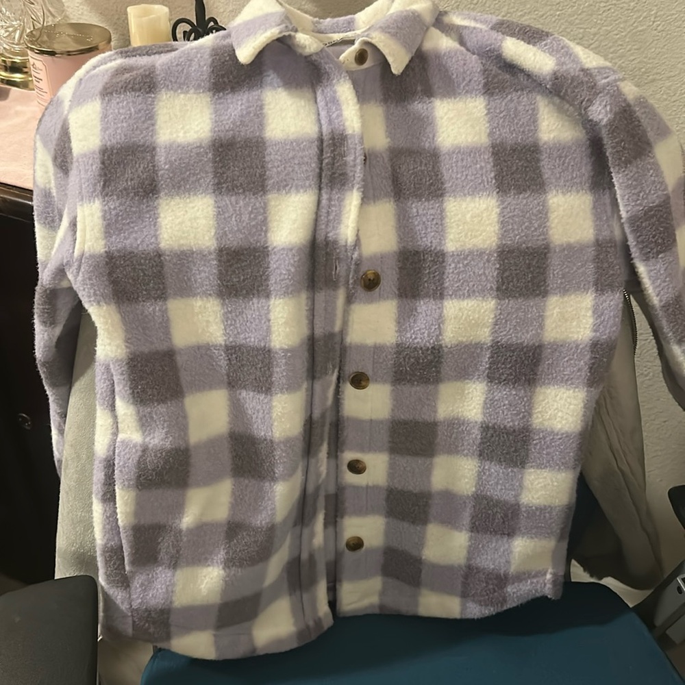 Light purple checkered jacket